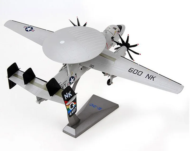 Американский 1/72 масштаб USAF E-2C Hawkeye Airborne ранПредупреждение самолет литой Сплав статическая игрушка в виде самолета военные коллекции