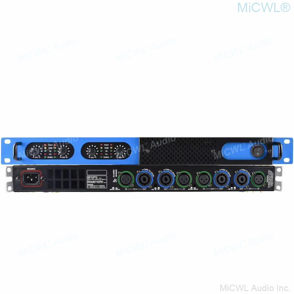 US $160.55 Digital Power Amplifier 5200W 4 Channel Stage Audio Speaker AMP Amplifier 2 Channel 2600 Watt