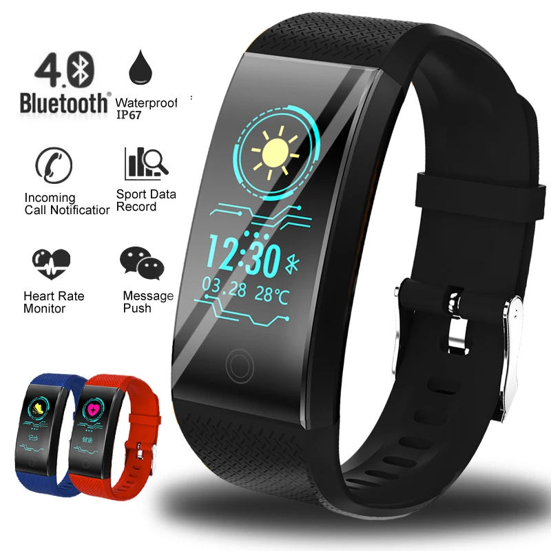 

Smart bracelet IP67 waterproof smartwatch herz rate monitor mehrere sport modell fitness tracker mann frauen tragbar smart Band