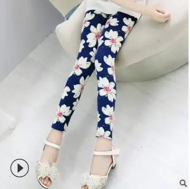 Spring Autumn Children Korean Girls Flora Pants Clothing