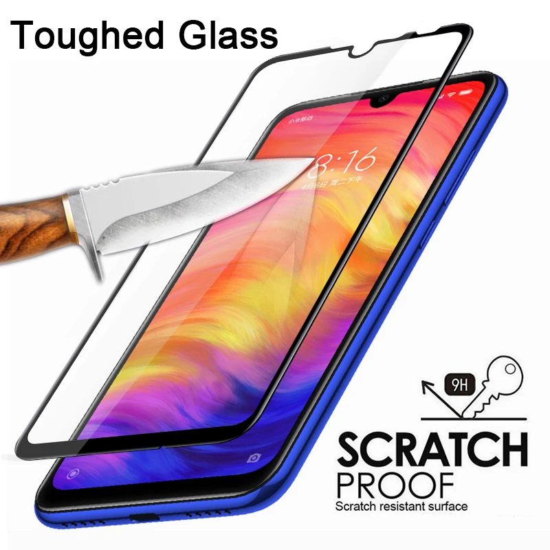 

9D Toughed Smartphone Anti-Scratch Safety Protective Glass for Redmi Note 7 6 5 Pro Screen Protector for Redmi Note 4X 4