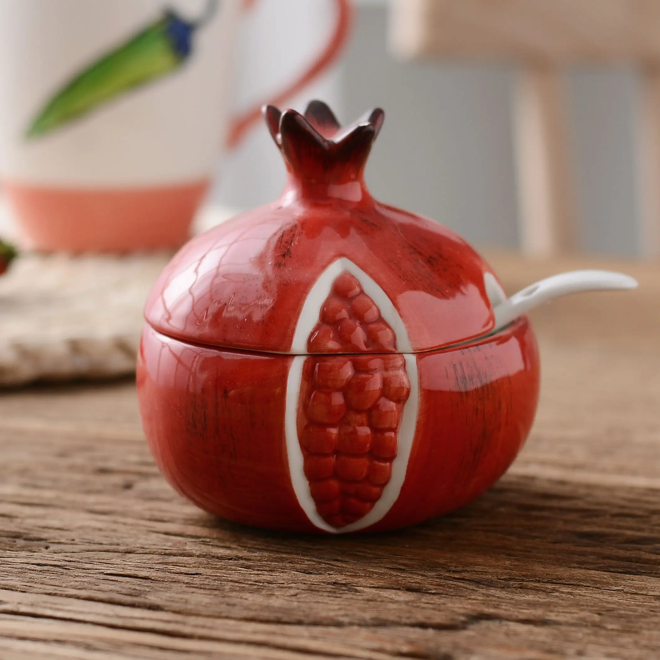 

Creative Ceramic Seasoning Jar Kitchen Supplies Storage Jar Kitchenware Salter Household Spice Boxes Seasoning Bottles