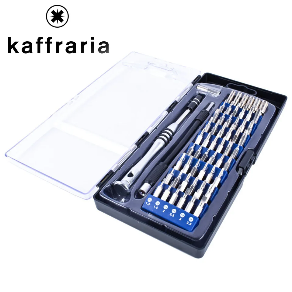Мини отвертка Kaffraria 58 в 1 Набор бит отвертки прецизионный набор для ноутбуков