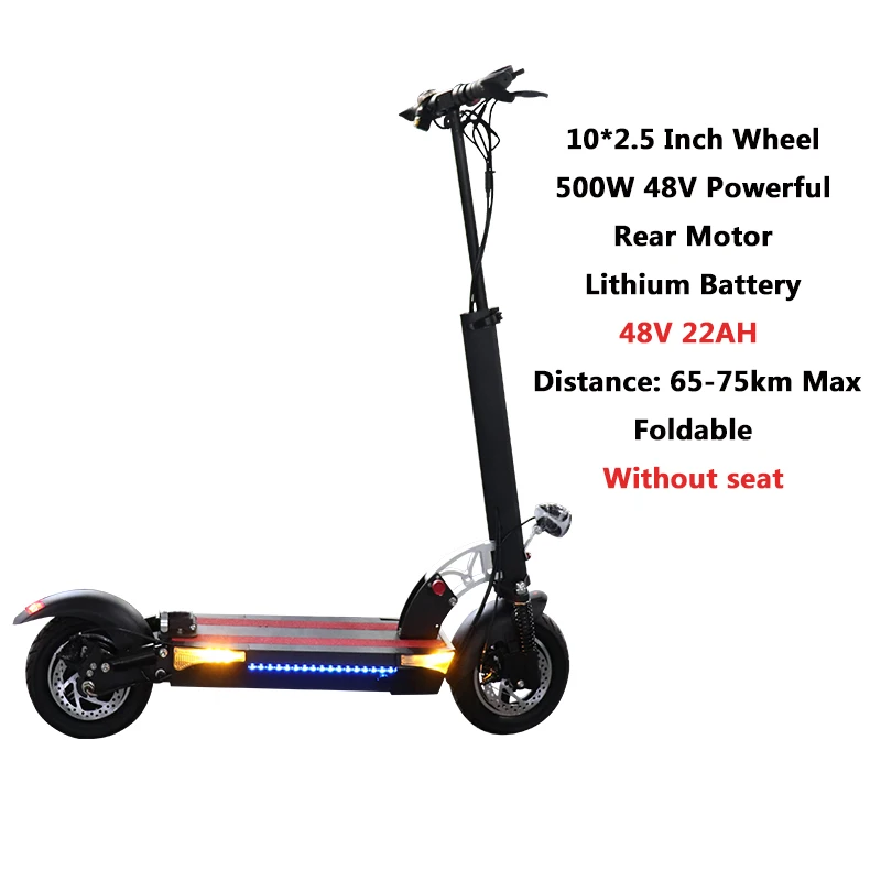 500W 48V22AH B Электрический скутер, способный преодолевать Броды для взрослых 144 км Monopattino Elettrico электрический скутер электрический Hulajnoga Elektryczna Patinete трамвай Adulto - Цвет: 500W 48V22AH B