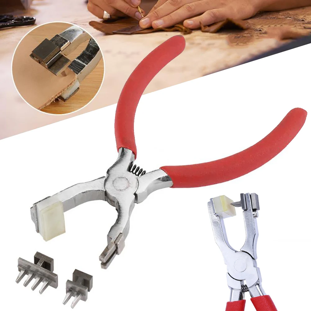 

Strap Machine Bag Setter Sewing Household leathercraft Leather Puncher Revolve Tool Punch Plier Eyelet Belt Hole Watchband
