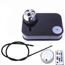 Арабский кальян набор Светодиодный свет портативный квадратный ящик акриловая Мода кальян чаша Бонг для курения арабский кальян готовой набор