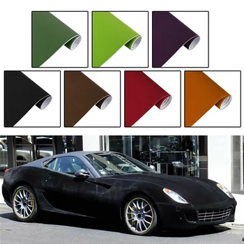 

30cm*135cm Suede Velvet Fabric Vehicle Wrapping Velour Wrap Car Film Sticker