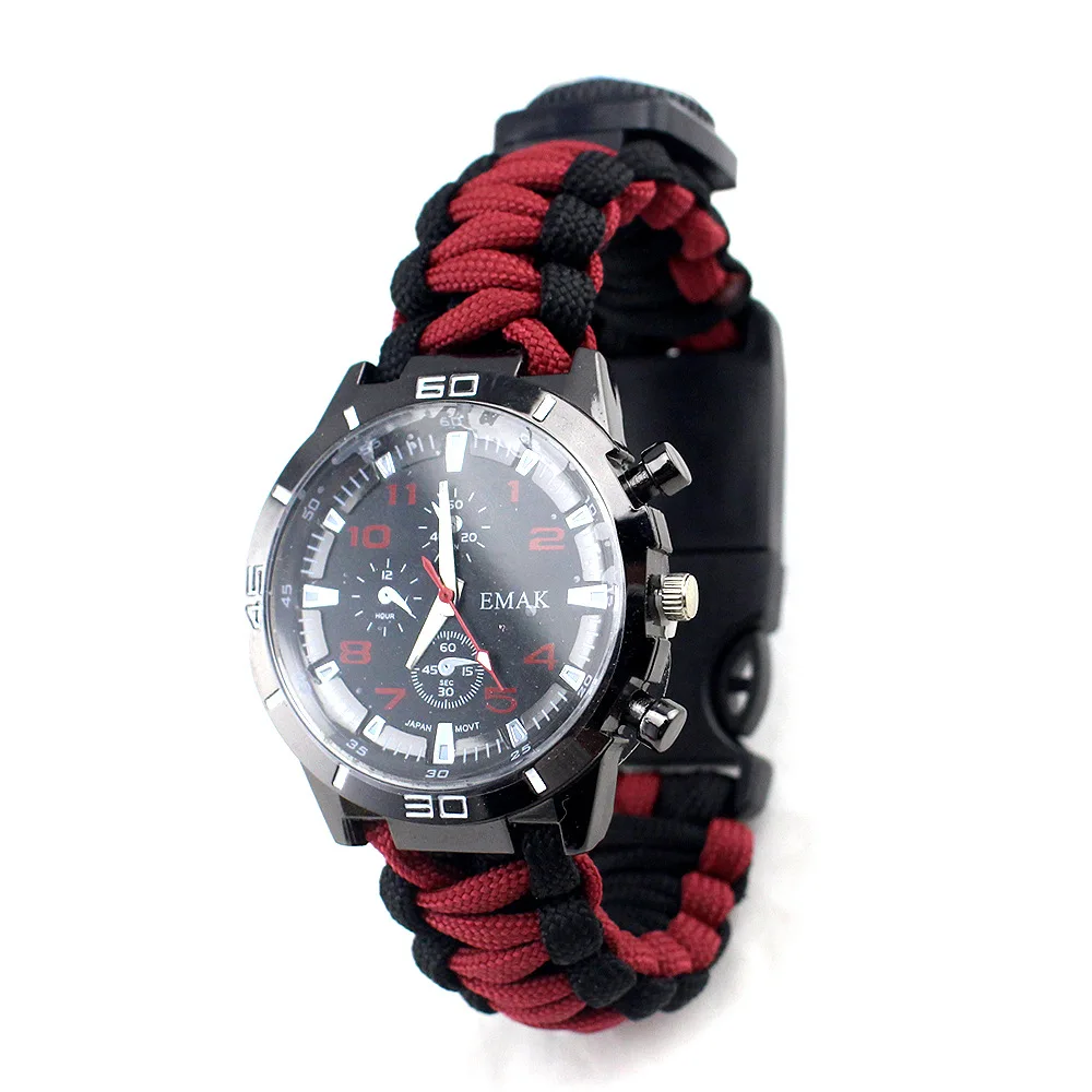 

Outdoor Multi-functional Survival Mountaineering Table-Style Creative Men Wear Compass Survival Watch