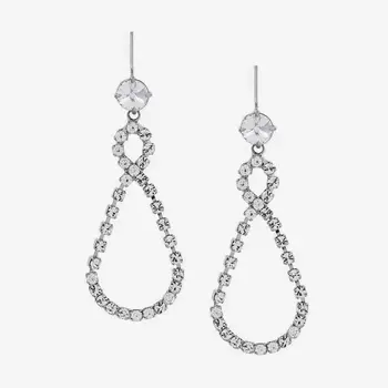 

European and American 8-Character Drop-Shaped Thin Face Simple Normcore Style Earrings