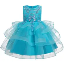 Детская одежда для девочек без рукавов с вышивкой, платье для маленьких девочек летние модные вечерние платья принцессы на выпускной, платье для танцев с цветочным рисунком нарядное платье для детей