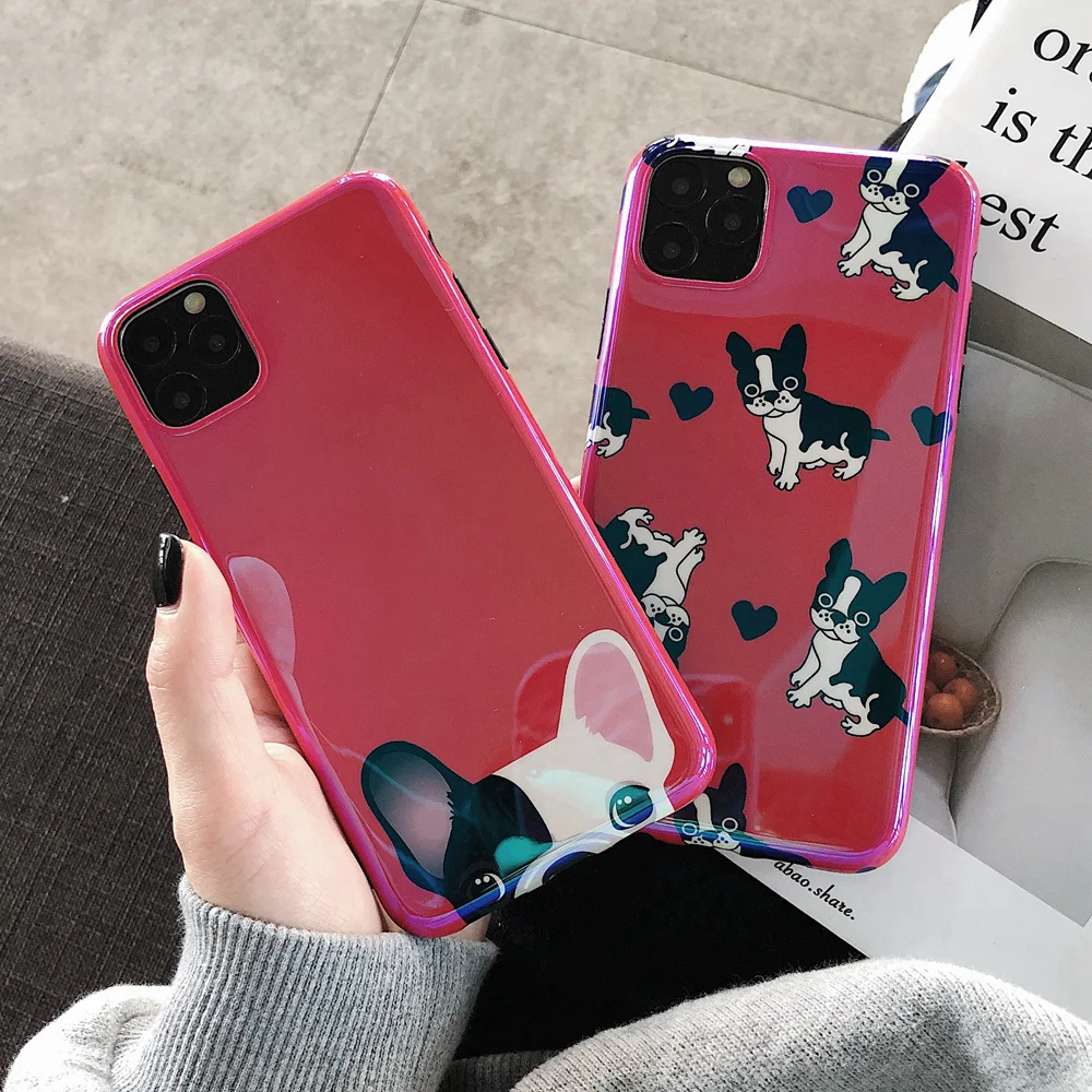 Глянцевый лазерный чехол для телефона iPhone 6 6S 8 7 Plus 11 Pro 11Pro X XS Max S iPhone11 мягкий