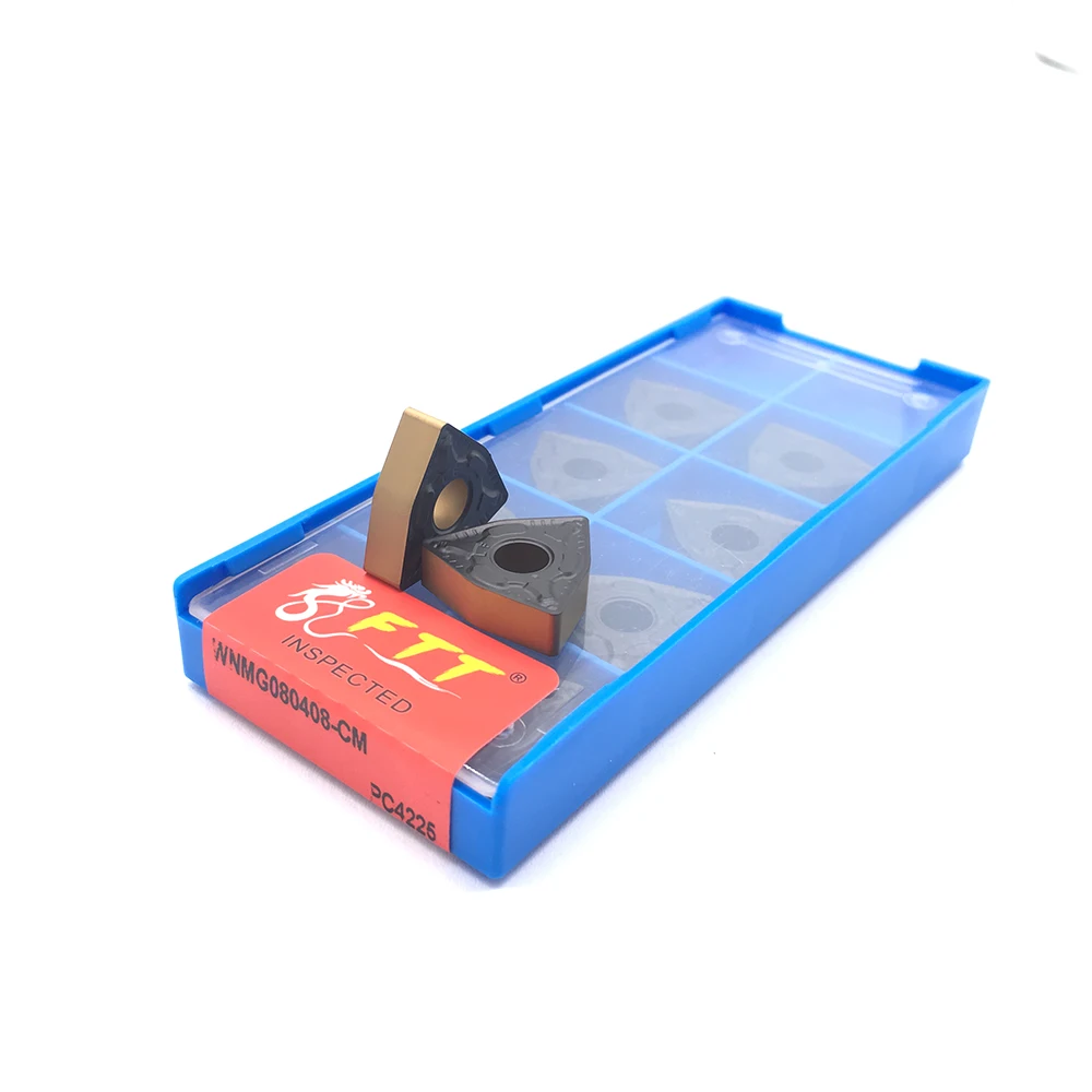 Di Alta Qualità Wnmg080408 Cm 4225 10Pcs Inserto De Carburo Externa De Alta Calidad Torno Herramienta De Corte Tokarnyy