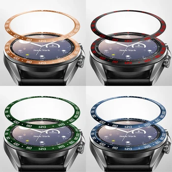 

Metal Steel Bezel Ring Screen Glass Protector Film For Samsung Watch3 Galaxy Watch 3 41mm/45mm Protective Frame Case Edge Cover