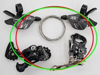 

LTWOO AX11 Trigger Shifter + rear derailleur + front derailleur 2*11s 3*11S MTB bicycle bike