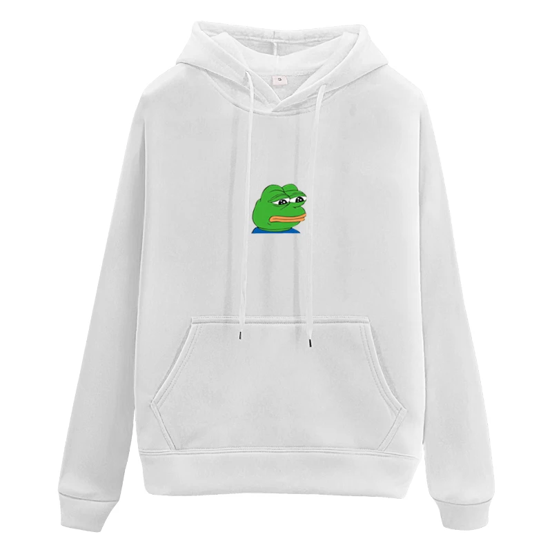 

Pepe Sad Frog Hoodie Women Clothes Men Emoticons Print Hooded Fun Strange Clothing Casual Student Hoodies Tops Sweatwear