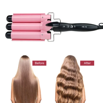

3 Barrels Hair Curling Iron Automatic Perm Splint Ceramic Hair Waver Curlers Rollers Styling Tools Hair Styler Wand #YR-68