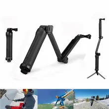 Складывающаяся трехполосная Регулировочная рукоятка DJI, три сложения, селфи-палка, аксессуары для gopro, Спортивная камера, поддержка 3-way