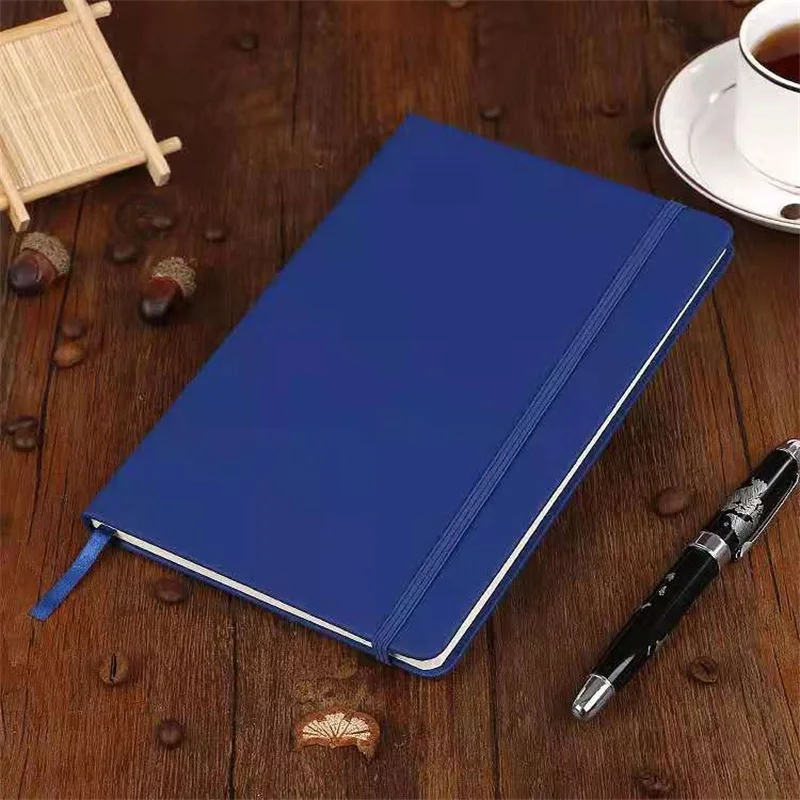 Business A5 Notebook PU Leather Strap Diary Office Stationery Notebook A6 Notebook Custom Simple Fashion 