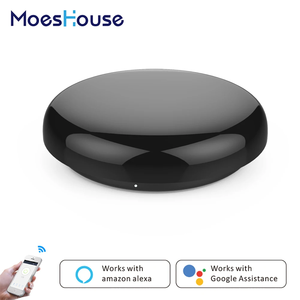 Smart IR Remote Control Infrared Universal Smart Life APP Control One for All Control TV DVD AUD Works with Alexa Google Home