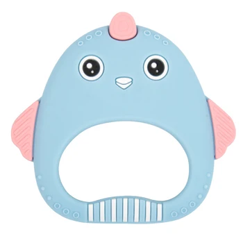 

Chicken Shape Training Toothbrush Cartoon Food Grade Gift Nursing Safe Toddler Baby Teether Infant Chew Toys Silicone Portable
