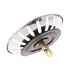 Kitchen Stainless Steel Basin Drain Dopant Sink Strainer Basket Waste Filter 6