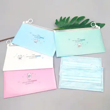 

Mask storage cloth bag mini Mask Storage Box organizer Portable Disposable Face Masks Container Dustproof Mask Case Home Storage