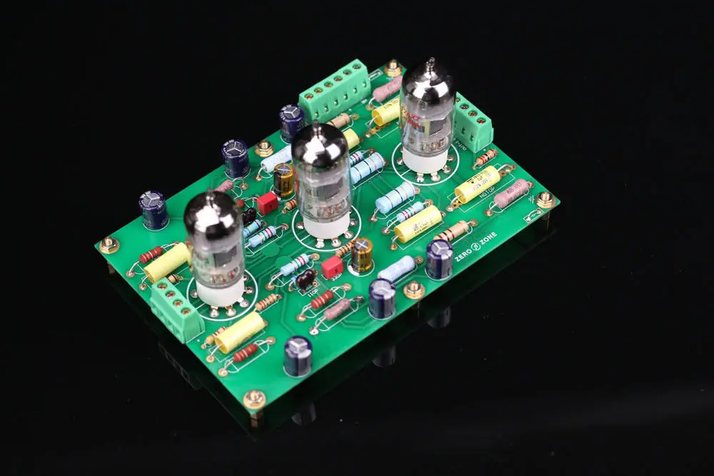 ZEROZONE собранная 12AX7 E834 RIAA MM трубка фонограф сценический усилитель панель на EAR834 L5