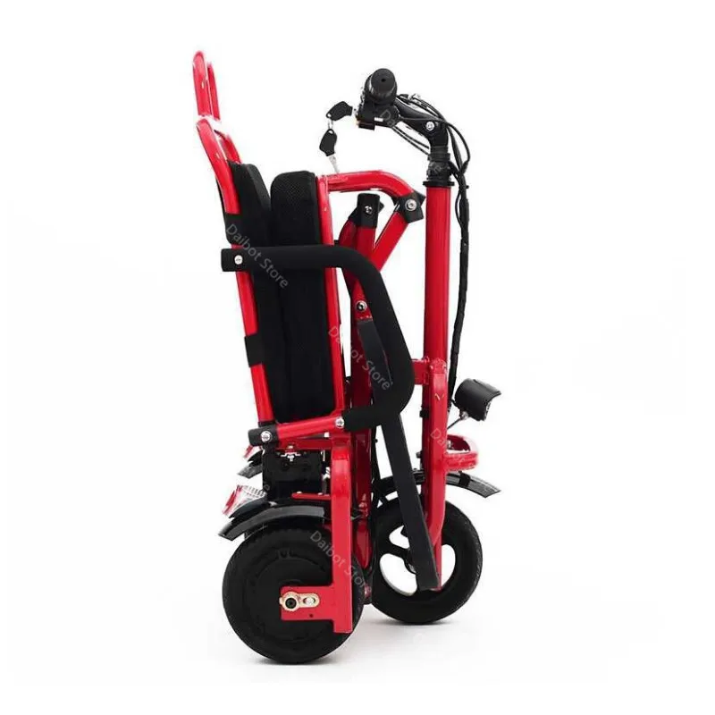 Travel Electric Scooter Lightweight Foldable Portable Luggage Adults 3 Wheels 48V 350W Mini Electric Tricycle Seniors