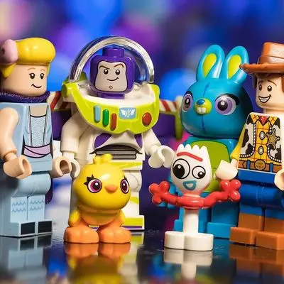 Disney Speelgoed Verhaal 4 Figuren Woody Forky Buzz Lightyear Gaby Rode harten инопланетяне игрушки Джесси Bouwstenen Vrienden baksteen