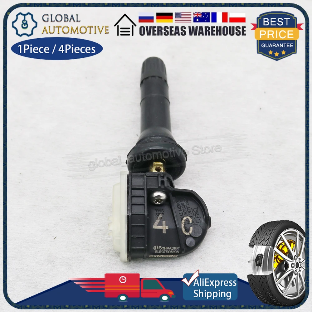 Capteur De Pression Des Pneus De Voiture TPMS, Pour Opel Mokka Viva 2015-2023 4 Pièces Capteur De Surveillance De La Pression Des Pneus TPMS De Voiture 13598773