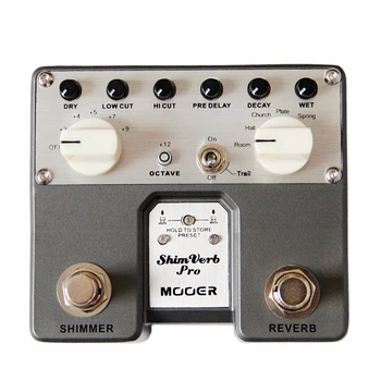 

MOOER ShimVerb Pro Digital Reverb Guitar Effect Pedal Decay knob Shimmer Effect 5 Reverberation Modes Twin Footswitch