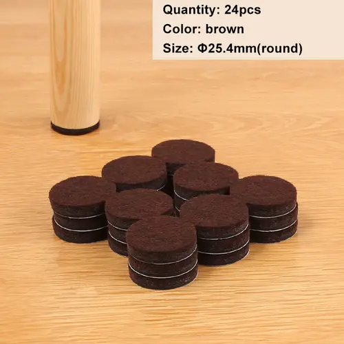 Felt Chair Leg Pads Floor Protectors Table Furniture Leg Feet Cover Caps Round 5mm Thick Anti Scratch Furniture Felt Pads - Image 14