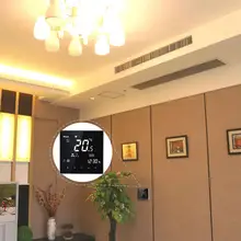 Modbus термостат центральный кондиционер термостат 2 трубы три ветра ЖК сенсорный экран квадратный комнатный регулятор температуры