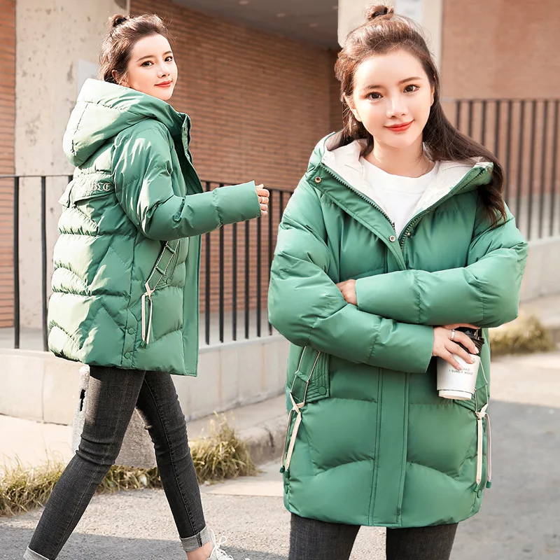 

2019 New Style Korean-style Loose Cotton Coat Winter Short Versatile INS down Coat Cotton-padded Clothes WOMEN'S Coat Fashion Ho