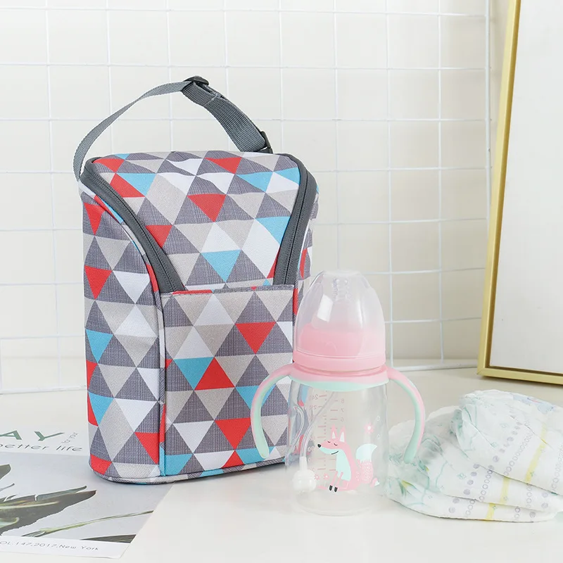 

Portable Hand Baby Bottle Bag Baby Diapers Storage Bag Universal Freshness Insulated Diaper Bag Infant Cart Bag