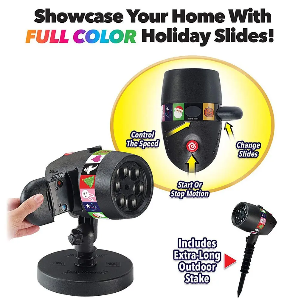 

Christmas Projector laser Lights LED Waterproof New Year party Home Decoration Outdoor Projection Lamp Stage Light