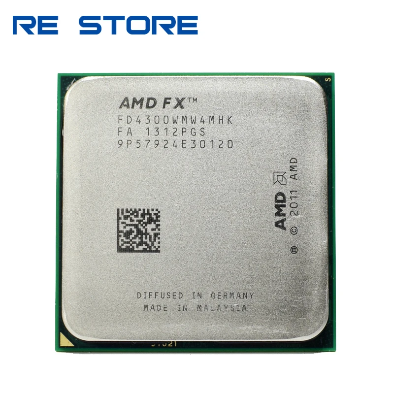 used AMD FX 4300 3.8GHz Quad Core Processor Socket AM3+ 32NM CPU Bulk ...