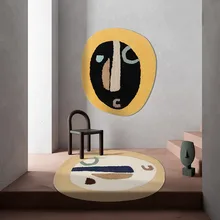 Современный ковер для украшения автопортретов, 100*117 см, популярный ковер для домашней коллекции в скандинавском стиле