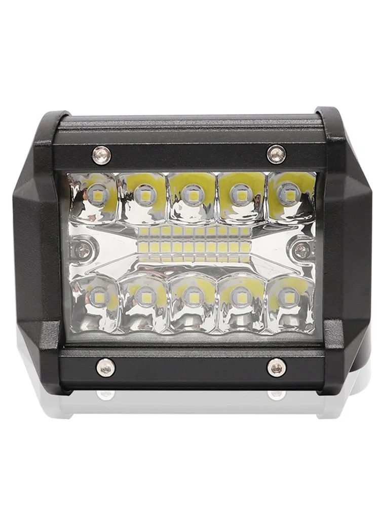 

1 Pc 60W Car Led Headlights Off-road Strip Work Headlights Spotlights Roof Lights Double Row Front Bar Lights Center Net Lights