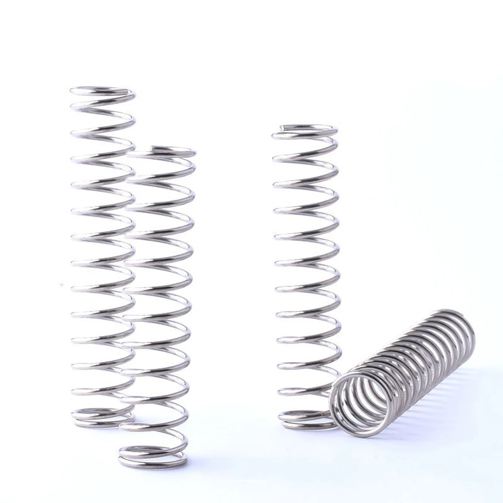 

5pcs Wire Dia. 0.7mm Galvanized Compression Springs Out Diameter 5/6/7/9/10/11/12mm Pressure Springs Length 60/70/80/90/100mm