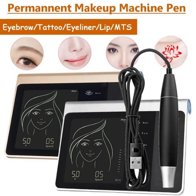 

Professional Digital Permanent Makeup Kit Digital Eyebrow Lip Eyeliner Body Pen Machines Sets MTS PMU Rotary Tattoo Machine Part