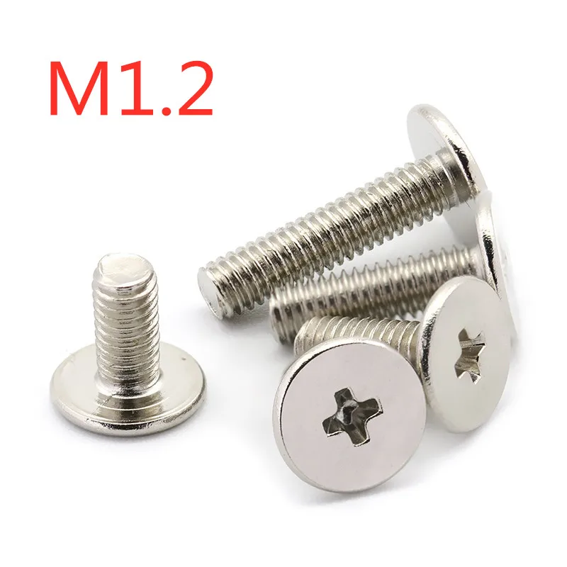 M1.2 * 1/1.2/1.5/2/2.5/3/3.5/4/6/6.8 плоская тонкая головка Крестовая Машина Винтовая винтовые