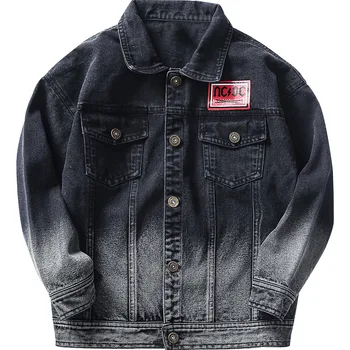 

Handsome boy jackets coats hooded children kids spring&autumn big boys denim jackets fashion coats kids outwear 4-14 years