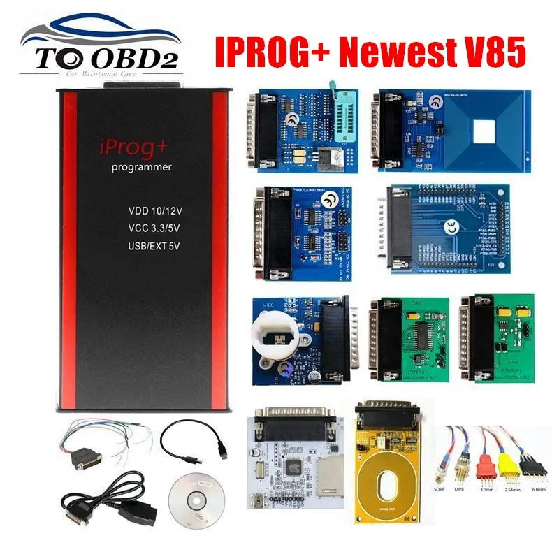2020 V85 IPROG + IProg i Prog 85 программатор с CAN шиной/K LINE/MB IR/RFID/PCF79XX поддерживает