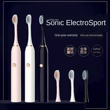 

5 Models Electric Toothbrush Waterproof Automatic Sonic Toothbrush Rechargeable with 2 Brush Heads Powered Smart Toothbrush