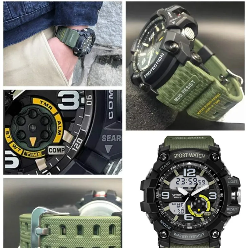 

Highly Recommend Brand G Style Men Digital Watch Shock Army Sports Watches Fashion Waterproof Electronic Relogios Men Selection