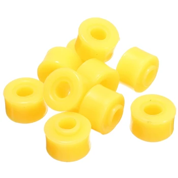 

10Pcs Automobile Shock Absorber Bush 10mm Inner Dia Yellow Rubber Shock Absorber Bushings Part for Auto Car Accessories Sets