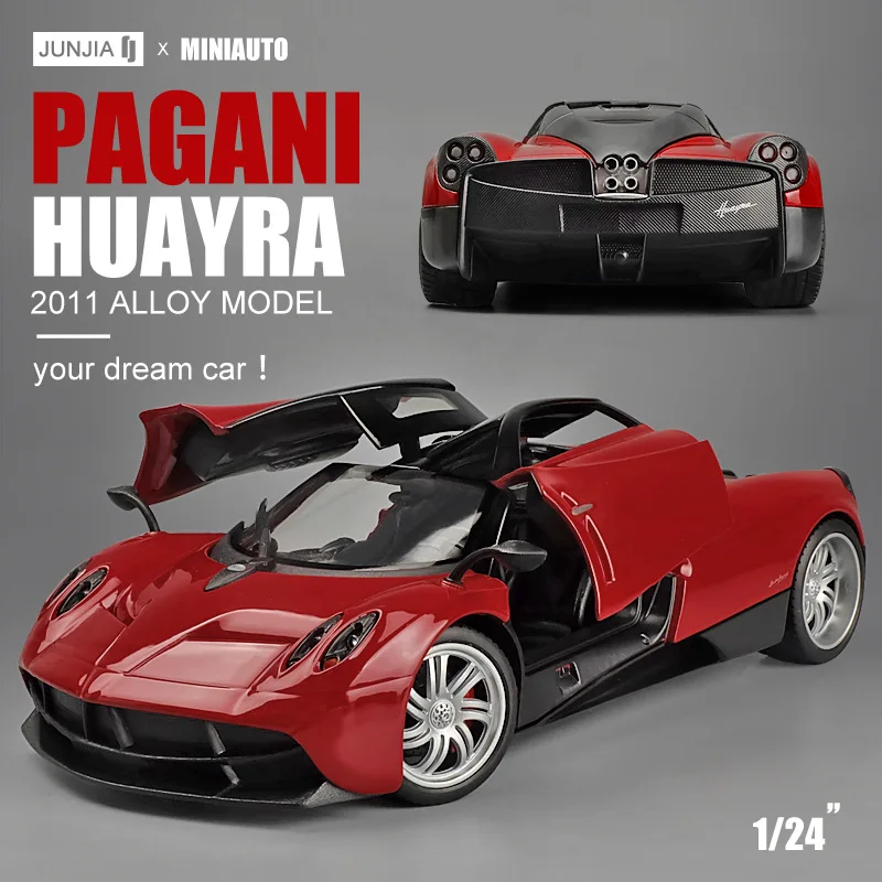 

1:24 simulation Pagan flower ya sports car alloy car model original metal car model boy ornaments for children gifts