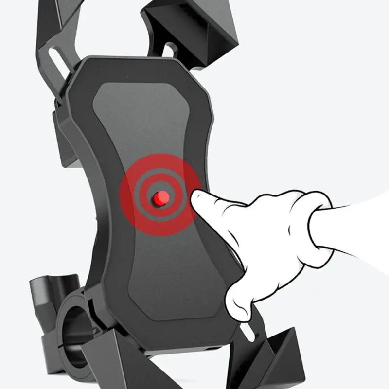 Motorcycle Handlebar Bike Mobile Cell Phone Mount Holder Support Phone Stand K1AF