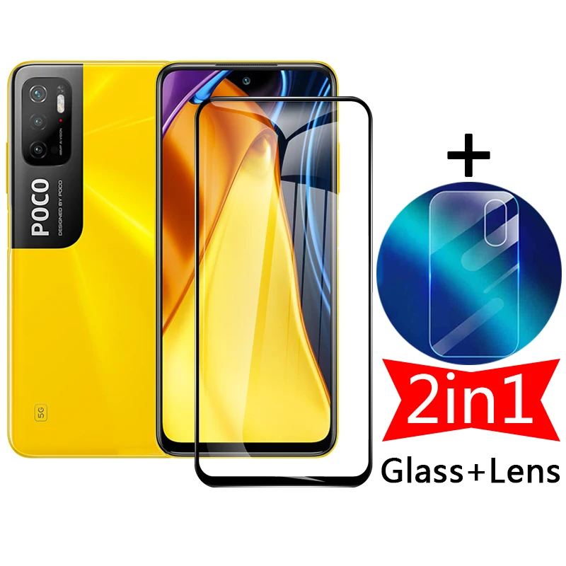 9H Tempered Glass Full Screen Protector For Xiaomi POCO M3 Camera Lens Film 